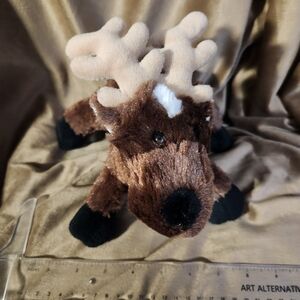 Cuddly Brown and Cream Reindeer Plush Toy